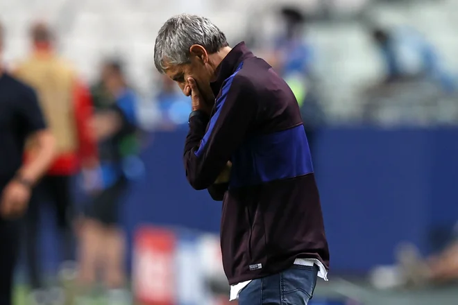 Quique Setien ni uresničil obljub o vrnitvi na pota stare slave. FOTO: Rafael Marchante/AFP