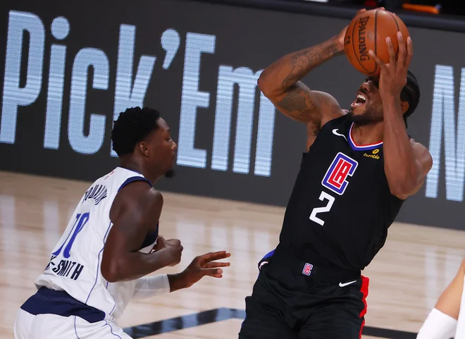 Kawhi Leonard je bil po pričakovanju prvi mož LA Clipers. FOTO: Kevin C. Cox/AFP