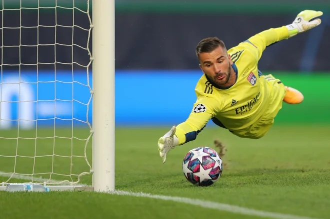 Anthony Lopes je obžaloval zapravljene priložnosti svojih soigralcev pri Lyonu. FOTO: Miguel A. Lopes/AFP