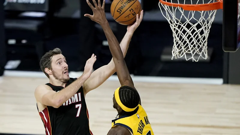 Fotografija: Goran Dragić je blestel predvsem v drugem polčasu tekme Miamija proti Indiani. FOTO: Ashley Landis/USA Today Sports