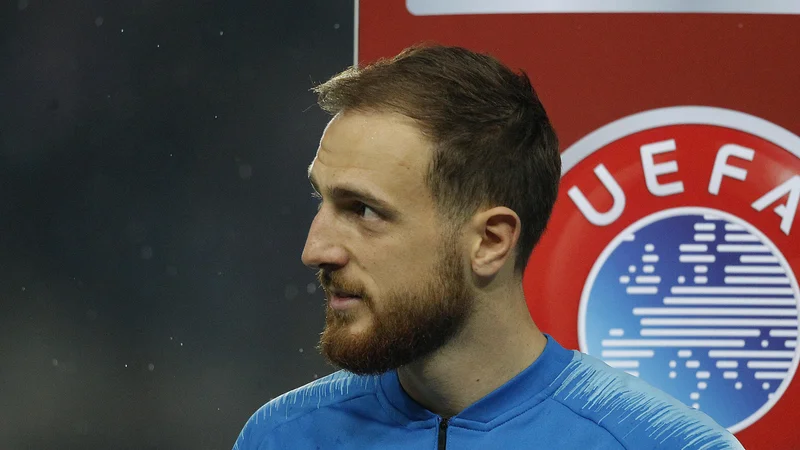 Fotografija: Vratar Jan Oblak je bil med četrtfinalisti lige prvakov. FOTO: Mavric Pivk/Delo