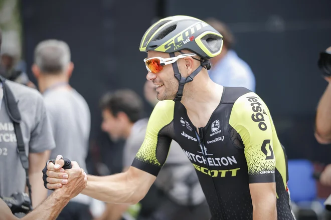 Luka Mezgec je bil nekajkrat na širšem seznamu kandidatov za Tour de France, pri 32 letih pa je dočakal krstni nastop. FOTO: Uroš Hočevar/Delo