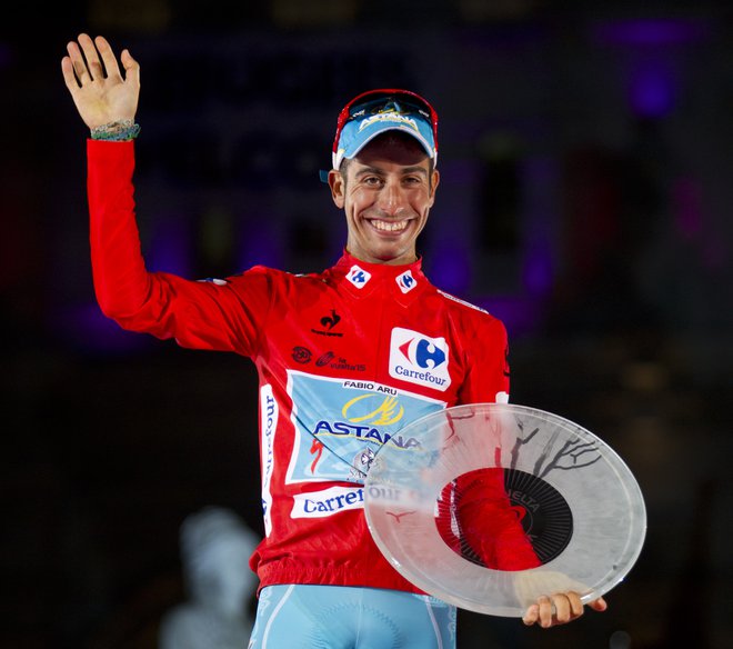 Fabio Aru je leta 2014 slavil zmago na Vuelti, vendar zadnja leta ni konkurenčen najboljšim na tritedenskih dirkah. FOTO: Jaime Reina/AFP