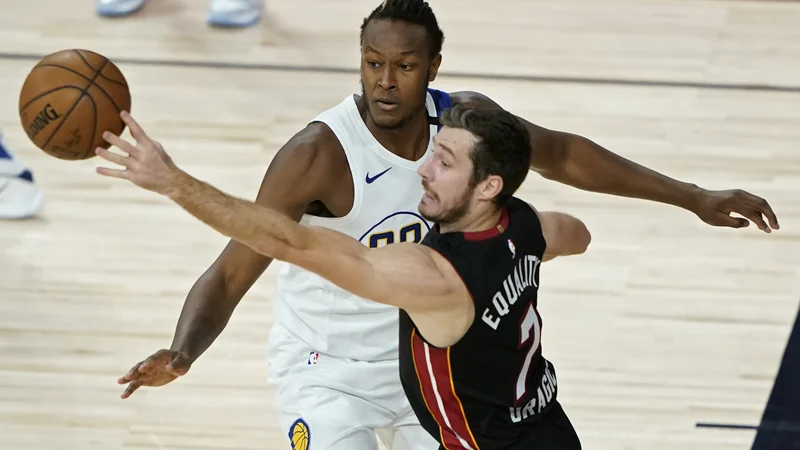 Fotografija: Goran Dragić je še z eno odlično igro v uvodnem dvoboju izločilnega dela tekmovanja v NBA popeljal Miami v polfinale vzhodne konference. FOTO: Ashley Landis/USA TODAY Sports