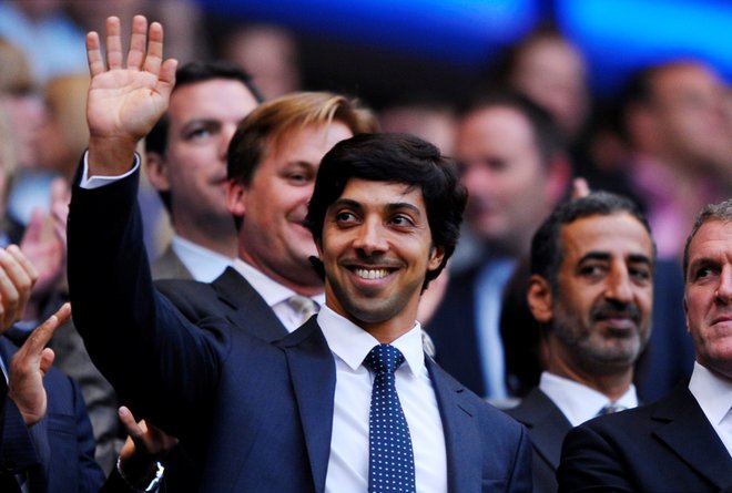 Šejk Mansour bin Zayed Al Nahyan ima Pepa Guardiolo, ki lahko odločilno vpliva na prihod Lionela Messija v Manchester City. FOTO: Jason Cairnduff/Reuters