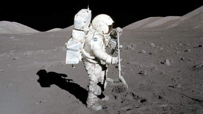 Harrison Schmitt na Luni FOTO: Eso