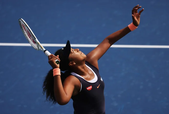 Teniška igralka Naomi Osaka je odpovedala nadaljevanje turnirja WTA v New Yorku. FOTO: Al Bello/Afp