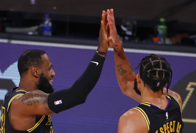 Tudi košarkarski zvezdnik LeBron James je pozval k bojkotu. FOTO: Kevin C. Cox/Afp