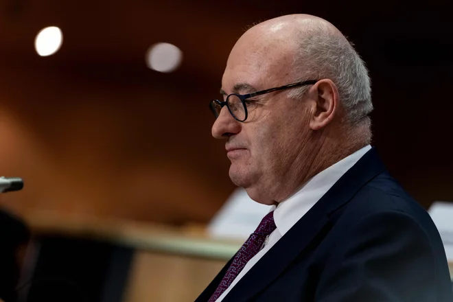 Phil Hogan je odstopil s položaja evropskega komisarja za trgovino. Foto: Kenzo Tribouillard/Afp