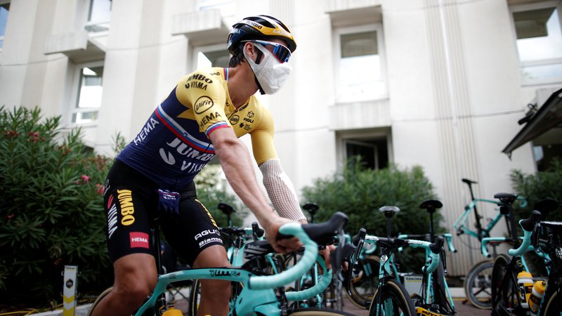 Fotografija: Primož Roglič kot prvi favorit začenja 107. Tour de France. FOTO:  Benoit Tessier/Reuters
