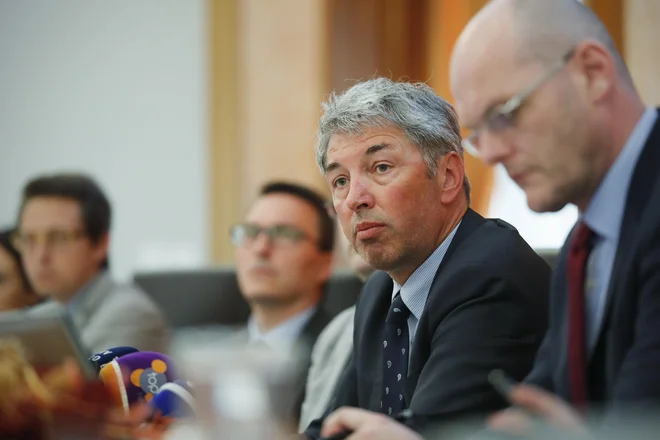 Darko Stare (drugi z desne) je bil državni sekretar v času pravosodnega ministra Gorana Klemenčiča. Foto Uroš Hočevar