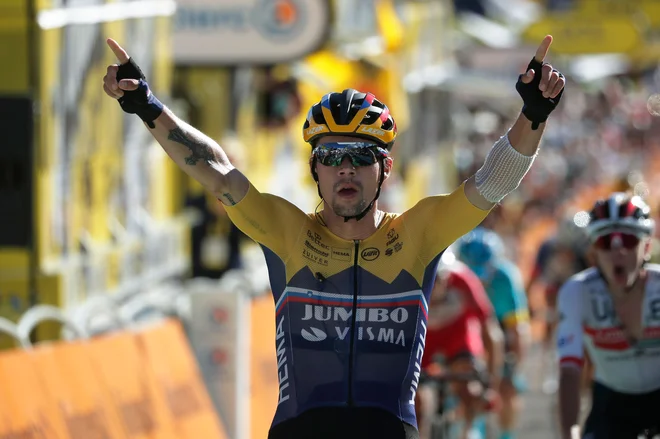 Slovenski dan na Touru. FOTO: Stephane Mahe/AFP