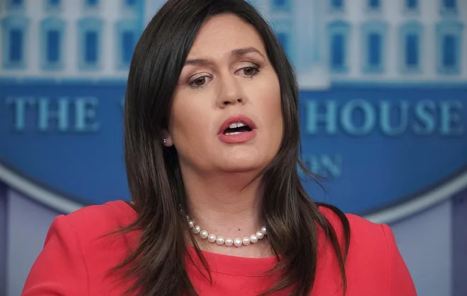 Sarah Sanders je v Trumpovi administraciji delala več kot tri leta. FOTO: Mandel Ngan/AFP