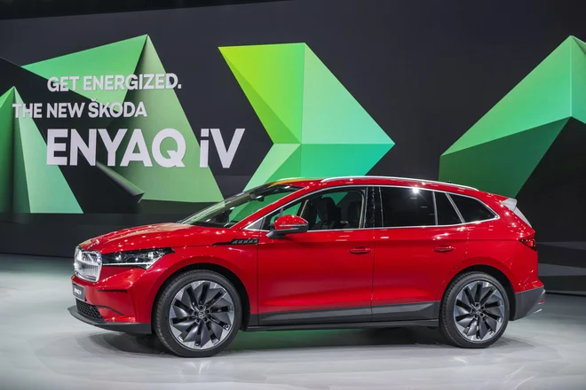 Škoda je razkrila model enyaq iV, svoji prvi izdelek, ki je posvečen izključno električnemu pogonu. Foto Škoda