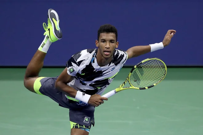 Felix Auger-Aliassime je potrdil svojo nadarjenost. FOTO: Matthew Stockman/AFP