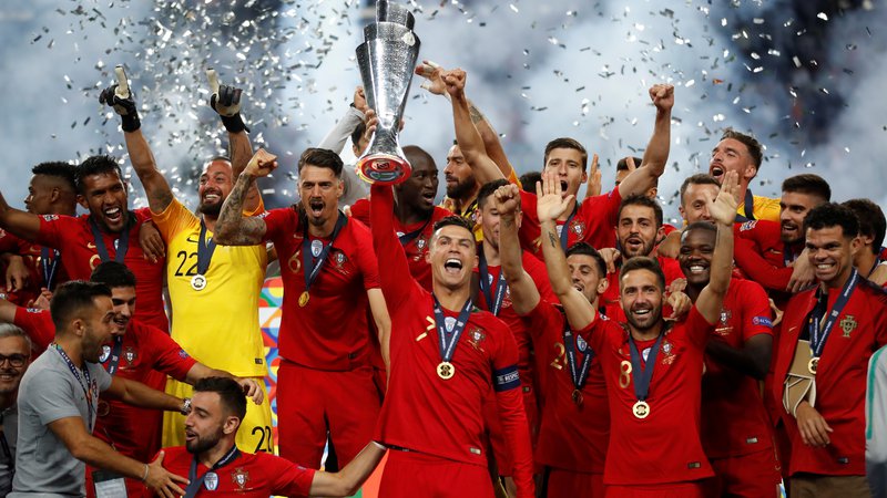 Fotografija: Portugalska je bila prva zmagovalka lige narodov. FOTO: Carl Recine/Reuters