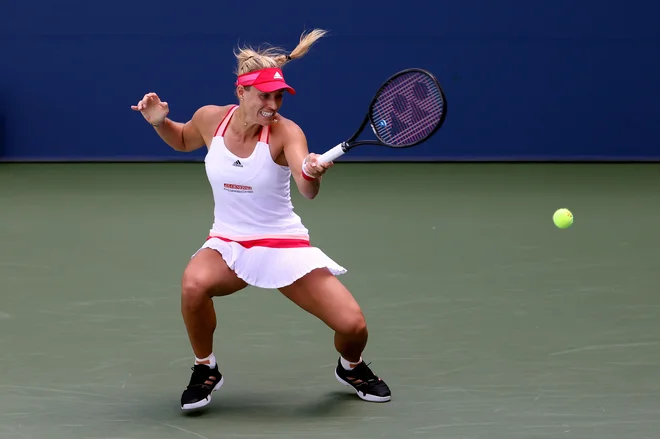 Zmagovalka OP ZDA leta 2016 Nemka Angelique Kerber je brez težav premagala Američanko Ann Li<strong>. </strong>FOTO: Al Bello/AFP