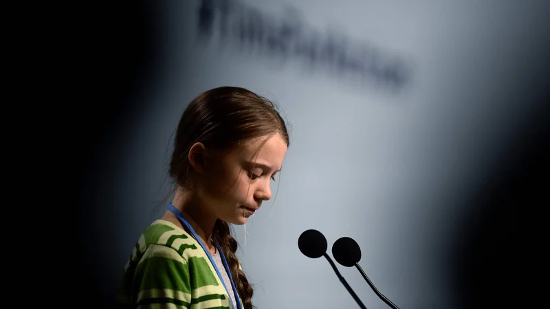 Fotografija: Dokumentarni film je delo mlajšega švedskega režiserja, ki mu je uspelo mlado aktivistko prikazati tako, kakršna je v resnici. FOTO: Cristina Quicler/AFP