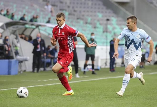 Damjan Bohar je v osmi tekmi priigral prvo zmago Sloveniji v ligi narodov. FOTO: Jože Suhadolnik