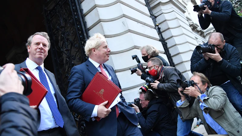 Britanski premier Boris Johnson je prepričan, da bi bil tudi razplet brez dogovora z Unijo dober za London. Foto Justin Tallis/AFP