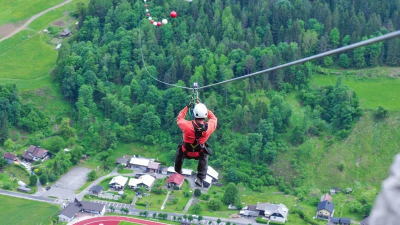 Fotografija: Zipline je le začetek večjega parka na prostem. FOTO: Občina Črna Na Koroškem