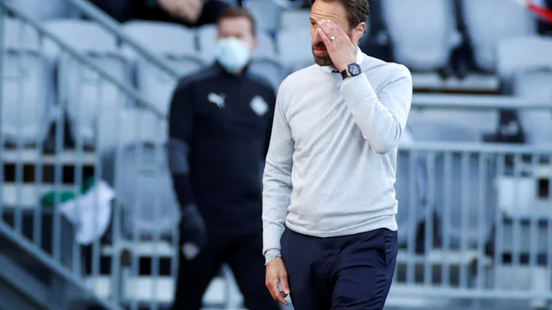 Gareth Southgate ni bil zadovoljen s predstavo Anglije na Islandiji. FOTO: John Sibley/Reuters