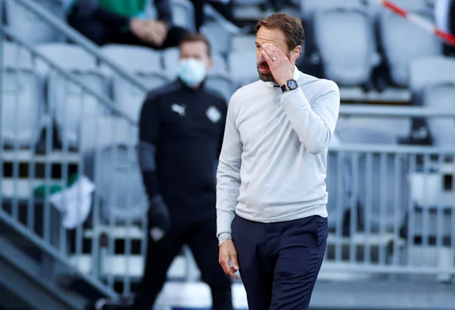Gareth Southgate ni bil zadovoljen s predstavo Anglije na Islandiji. FOTO: John Sibley/Reuters