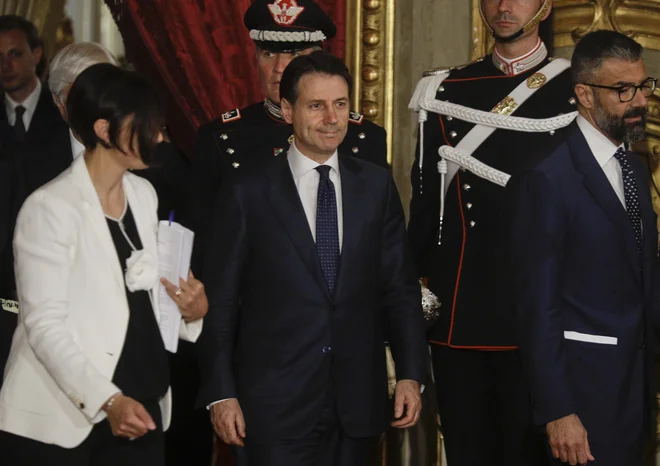 Giuseppe Conte, novi italijanski premier je 53-letni odvetnik in profesor prava, ki je javnosti neznan in je bil donedavnega zelo oddaljen od sveta politike. FOTO: Gregorio Borgia/AP
