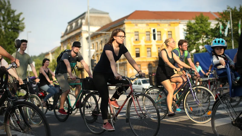 Fotografija: Kolesarske poti in steze v prestolnici. FOTO: Jure Eržen/Delo