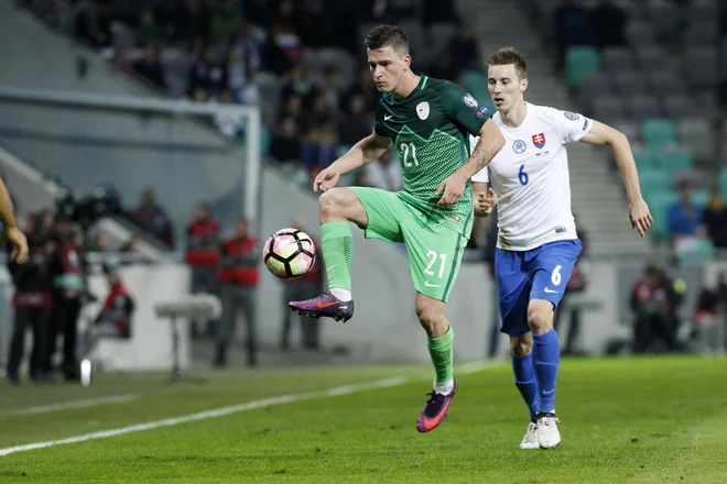 Benjamin Verbič v akciji. Foto: Leon Vidic/Delo