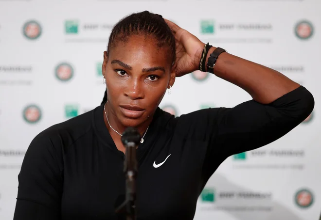 Bolečine so bile za Sereno Williams prehude. Foto Benoit Tessier/Reuters