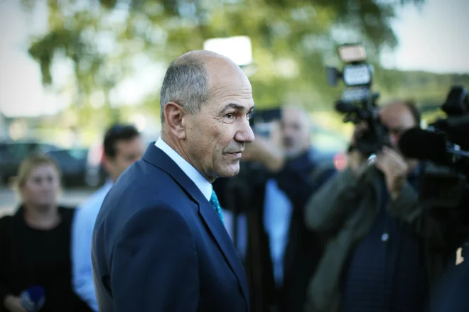 Relativni zmagovalec volitev Janez Janša<br />
Foto:Jure Eržen/Delo