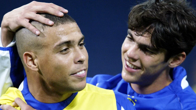 Fotografija: Kaka in Ronaldo FOTO: Paulo Whitaker/Reuters
