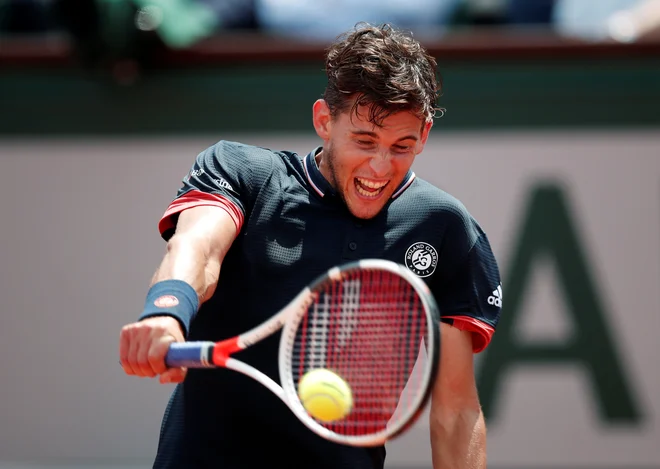Po dveh polfinalih v Parizu končno tudi finale za Thiema. Foto Benoit Tessier/Reuters