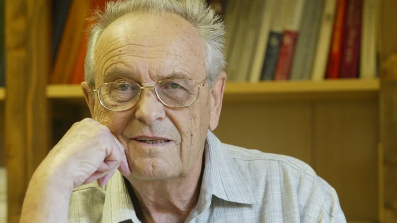Fotografija: Akademik Janko Pleterski. FOTO: Blaž Samec