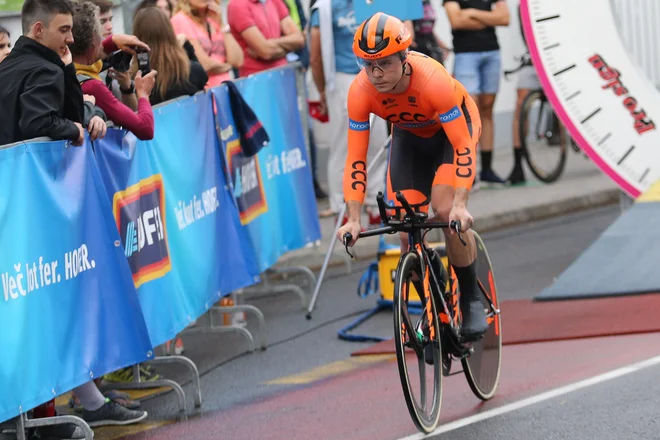 Jan Tratnik je zmagal z rekordom proge. Foto Tomi Lombar/Delo