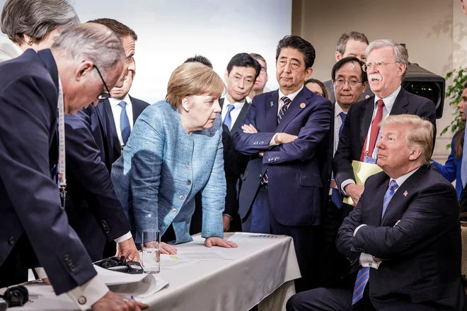 Posnetek z vrha G7 v Quebecu Foto Reuters