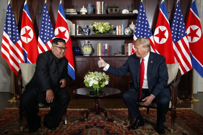  Bosta ameriški predsednik Donald Trump in severnokorejski vodja Kim Džong Un postala kandidata za Nobelovo nagrado za mir? FOTO AP