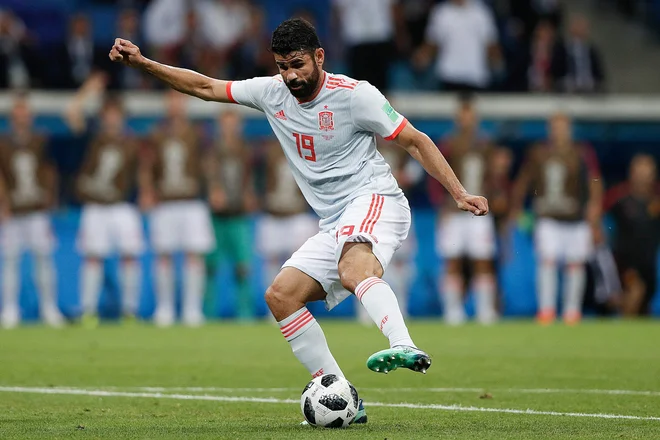 Diego Costa je bil uspešen dvakrat. Foto Adrian Dennis/AFP