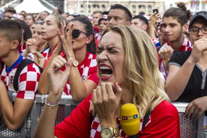 Spremljanje nogometa v Zagrebu FOTO: Voranc Vogel/Delo