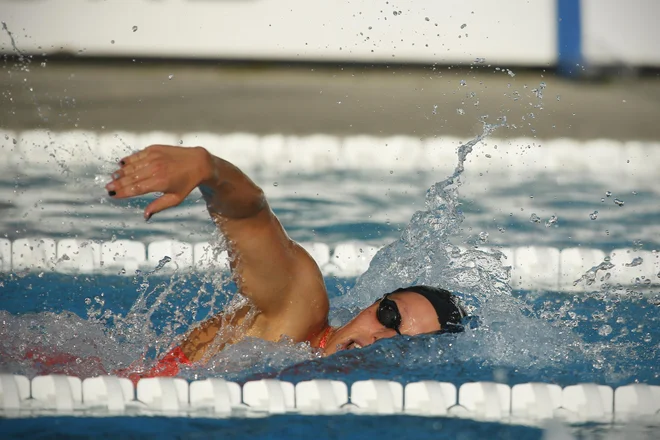 Tjaa Oder med nastopom v disciplini 200 m prosto na 39. Mednarodnem plavalnem mitingu 
