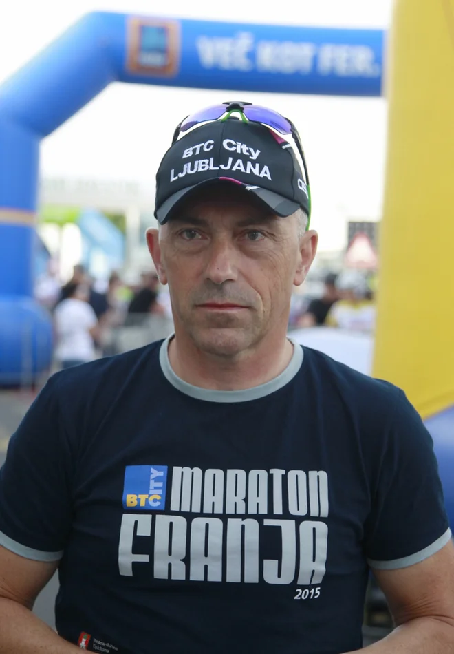Gorazd Penko. Štart velikega maratona Franja v Ljubljani,  14. Junija 2015