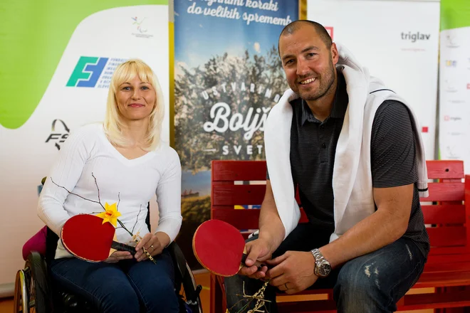 Marko Milic and Matej Pintar, Press conference of Paralympic committe of Slovenia, on April 6, 2017 in Zavod Cirius, Kamnik, Slovenia.  Photo by Ziga Zupan / Sportida