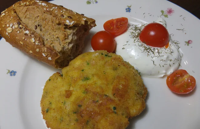 Polet recipe: Polpet of hake with yoghurt sauce. PHOTO: Tanja Drinovec