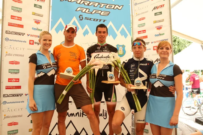 Roglič je zmagal tudi na Maratonu Alpe Scott. FOTO: Arhiv Maratona Alpe Scott