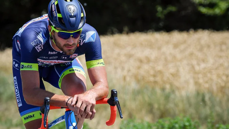 Fotografija: Belgium's Guillaume Van Keirsbulck rides in a breakaway during the 207,5 km fourth stage of the 104th edition of the Tour de France cycling race on July 4, 2017 between Mondorf-les-Bains and Vittel. / AFP PHOTO / Lionel BONAVENTURE        (Photo credit should read LIONEL BONAVENTURE/AFP/Getty Images)