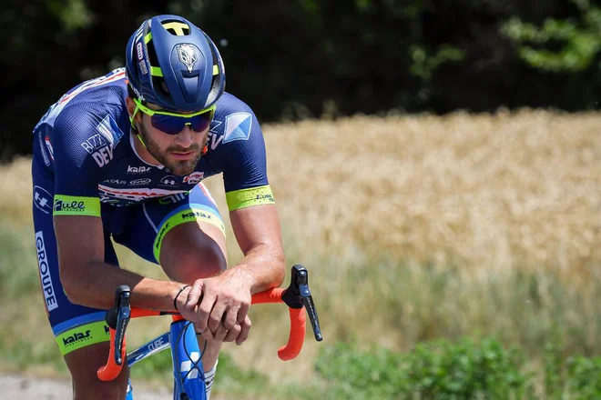 Belgium's Guillaume Van Keirsbulck rides in a breakaway during the 207,5 km fourth stage of the 104th edition of the Tour de France cycling race on July 4, 2017 between Mondorf-les-Bains and Vittel. / AFP PHOTO / Lionel BONAVENTURE (Photo credit should read LIONEL BONAVENTURE/AFP/Getty Images)