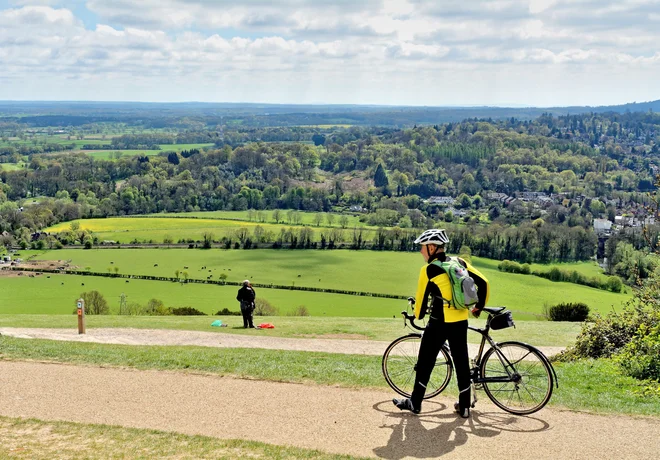 EN8KY3 View from the top of Box Hill Dorking Surrey UK