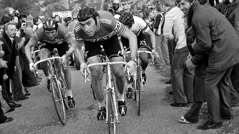 Fotografija: Roger de Vlaminck, Eddy Merckx en Freddy Maertens, foto Cor Vos©