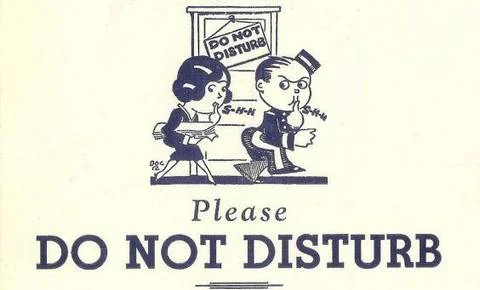 »Do not disturb.« FOTO: splet